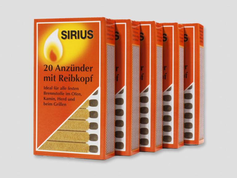 Feueranzünder, Holzanzünder, Zündis, Sirius